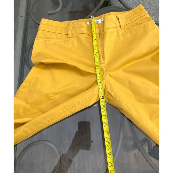 New York & Company Womens 7th Avenue Design Studio Yellow Pants Size 10 - Picture 4 of 6